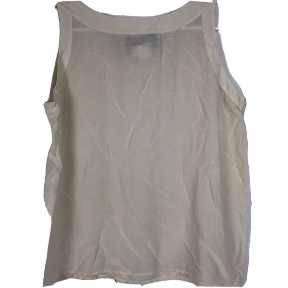 Color FX Women’s Silk Sleeveless Top Sheer Size L (BE26) - Picture 3 of 5